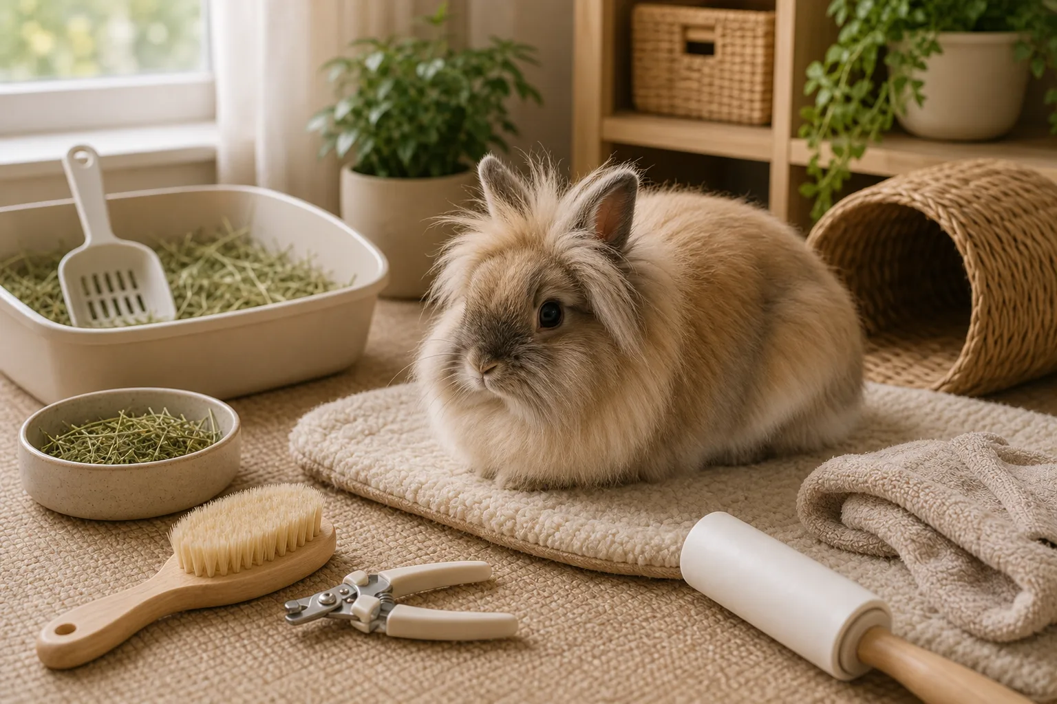 Rabbit Grooming Basics: Brushing, Nails, and Messy Bottoms featured image.
