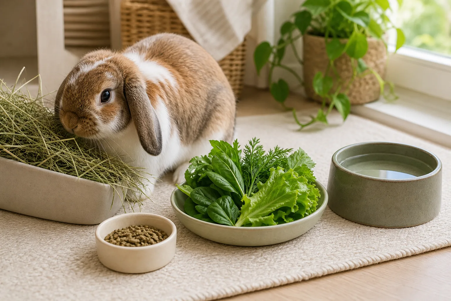 Rabbit Diet Planner visual for a rabbit-care utility.